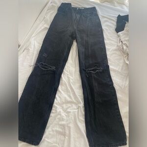 Black mom ripped jeans